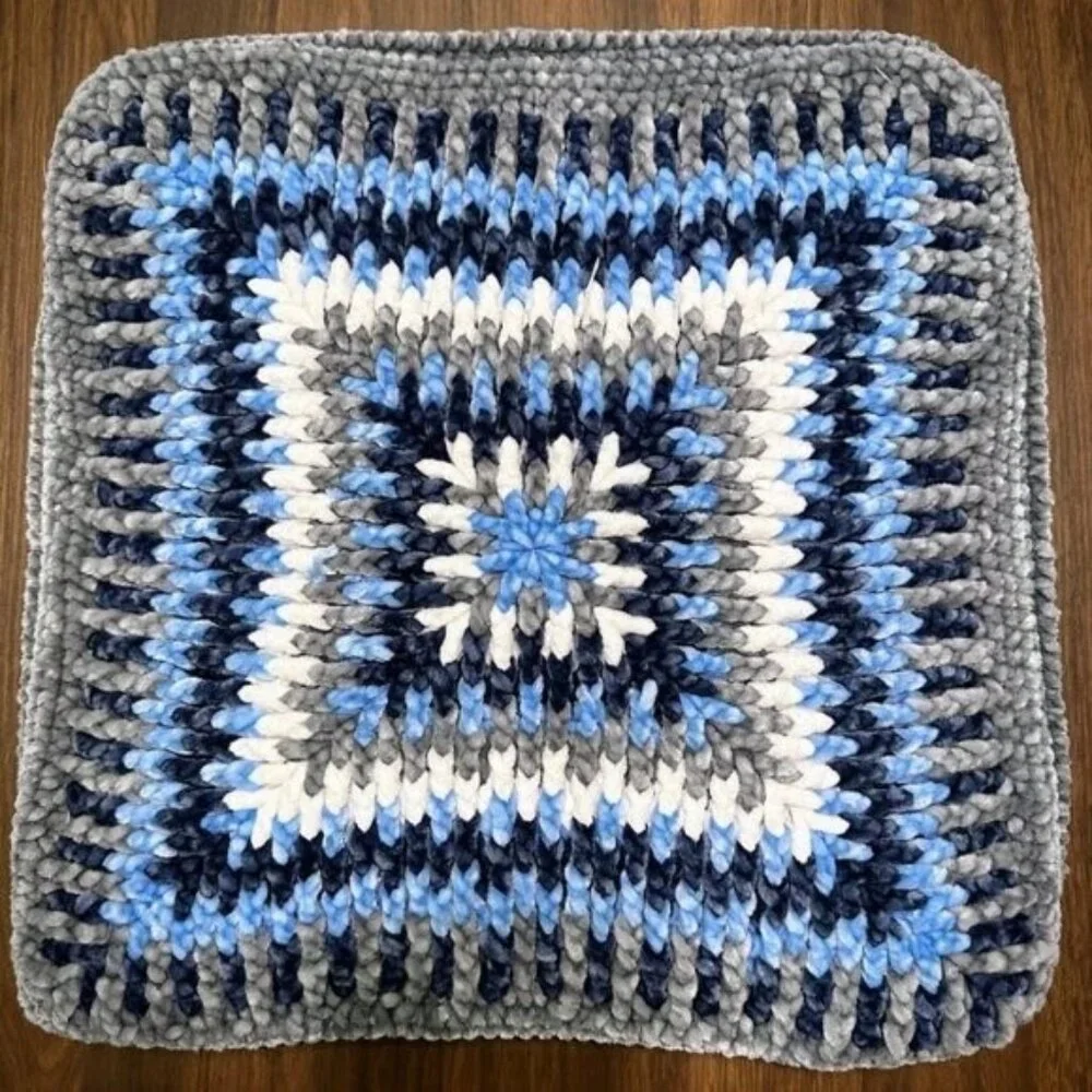 Handmade Crochet Blanket Soft Pleasant to the body in Pastel Colors Knitted